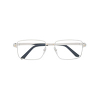 Cartier Eyewear Armação de óculos retangular Santos - Prateado