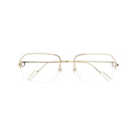 Cartier Eyewear metallic frame glasses - Dourado