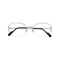 Cartier Eyewear Óculos de sol oval - Prateado