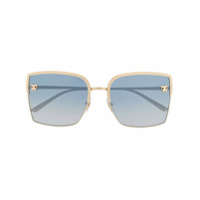 Cartier Eyewear Óculos de sol quadrado - Dourado