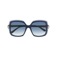 Cartier Eyewear Óculos de sol quadrado oversized Pantheré - Azul