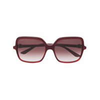 Cartier Eyewear Óculos de sol uadrado C Décor - Vermelho