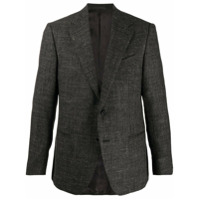 Caruso Blazer texturizado com abotoamento simples - Cinza