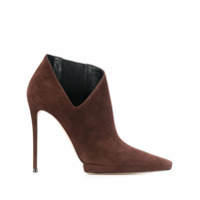 Casadei Ankle boot com detalhe de recorte vazado - Marrom