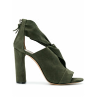 Casadei Ankle boot de couro com recortes - Verde