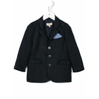 Cashmirino Blazer de linho com bolsos - Azul