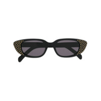 Celine Eyewear embellished cat-eye frame sunglasses - Preto