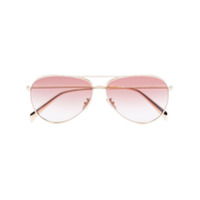 Celine Eyewear Óculos de sol aviador degradê - Metálico
