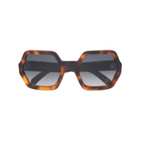Celine Eyewear Óculos de sol oversized - Marrom