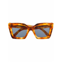 Celine Eyewear Óculos de sol quadrado com efeito tartaruga - Marrom