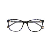 Ch Carolina Herrera stripe trim glasses - Azul