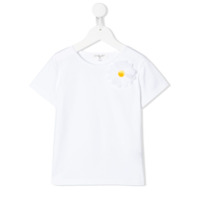 Charabia Camiseta com bordado floral - Branco