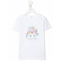 Charabia Camiseta com estampa de gato - Branco