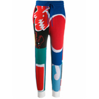 Charles Jeffrey Loverboy Calça jogger com estampa abstrata - Azul