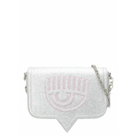 Chiara Ferragni Bolsa transversal com logo gravado - Prateado