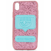 Chiara Ferragni Capa para iPhone XR com brilho - Rosa