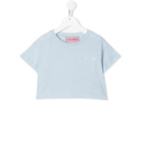 Chiara Ferragni Kids Camiseta com logo e aplicação de cristais - Azul