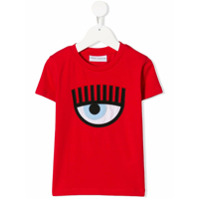 Chiara Ferragni Kids Camiseta Logomania - Vermelho