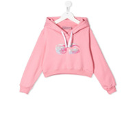 Chiara Ferragni Kids Moletom de algodão com estampa - Rosa