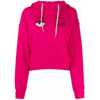 Chiara Ferragni Moletom com bordado Flirting - Rosa