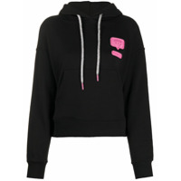 Chiara Ferragni Moletom de algodão Eyelike com capuz - Preto