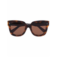 Chimi Óculos de sol tartaruga quadrado - Marrom