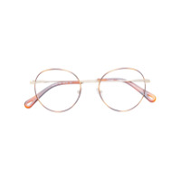 Chloé Eyewear Armação de óculos arredondada - Marrom