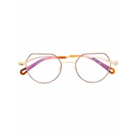 Chloé Eyewear Armação de óculos Ayla com logo - Dourado