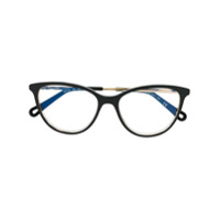 Chloé Eyewear Armação de óculos gatinho - Preto