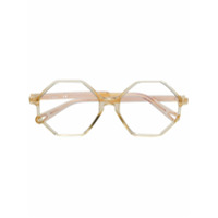 Chloé Eyewear Armação de óculos hexagonal - Dourado