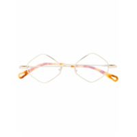 Chloé Eyewear Armação de óculos hexagonal - Dourado