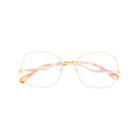 Chloé Eyewear Armação de óculos Palma - Dourado