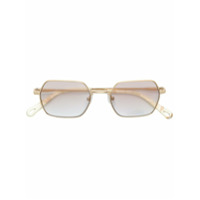 Chloé Eyewear Armação de óculos retangular - Metálico