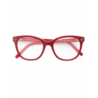 Chloé Eyewear Óculos com armação oval - Vermelho