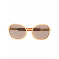 Chloé Eyewear Óculos de sol oversized - Dourado