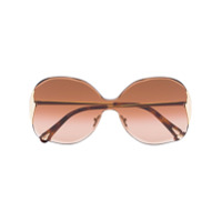Chloé Eyewear Óculos de sol quadrado Curtis - Marrom