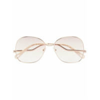 Chloé Eyewear Óculos de sol quadrado Willis - Marrom