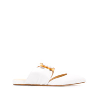 Chloe Gosselin Slipper Nataysha com salto 20mm - Branco