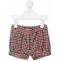 Chloé Kids Bermuda com estampa xadrez - Vermelho