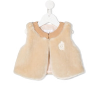 Chloé Kids Bolero com logo bordado - Neutro