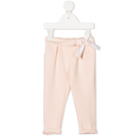 Chloé Kids Calça reta com detalhe de laço - Rosa