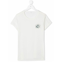Chloé Kids Camiseta com logo no busto - Branco