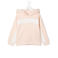 Chloé Kids Moletom com capuz e logo bordado - Neutro