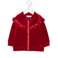 Chloé Kids Moletom mangas longas com babados - Vermelho