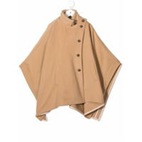 Chloé Kids Pelerine assimétrica com botões - Neutro