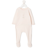 Chloé Kids Pijama de algodão com logo bordado - Neutro