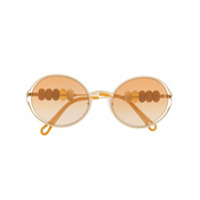 Chloé Óculos de sol redondo CE167S com contas - Dourado