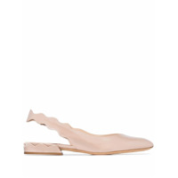Chloé Sapato Laurena com acabamento ondulado - Rosa
