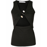 Christopher Esber S-buckle cut-out tank top - Preto