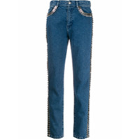 Christopher Kane Calça jeans com aplicações - Azul